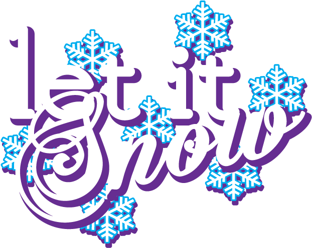 Let It Snow Seasons Greetings Christmas Carol Winter - Graphic Design (700x663), Png Download