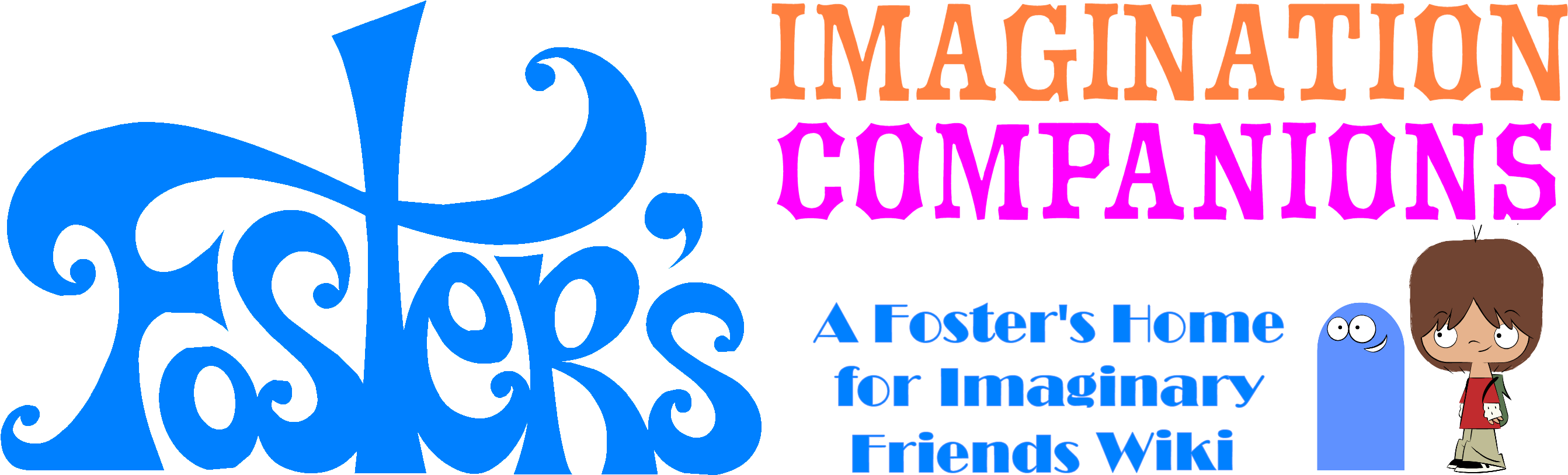 Imagination Companions - Fosters Home For Imaginary Friends Logo (2724x840), Png Download