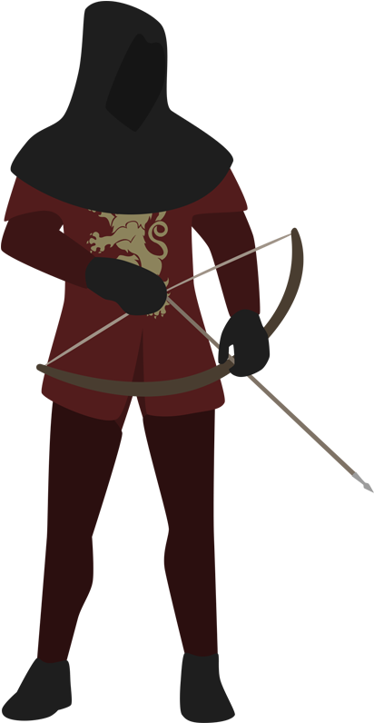 Archer1 - Cartoon (425x850), Png Download