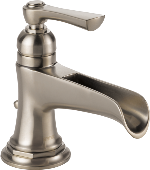 Brizo Rook™ Single Handle Channel Spout Lavatory Faucet - Brizo 65061lf Rook Waterfall Single Hole Bathroom Faucet (600x600), Png Download