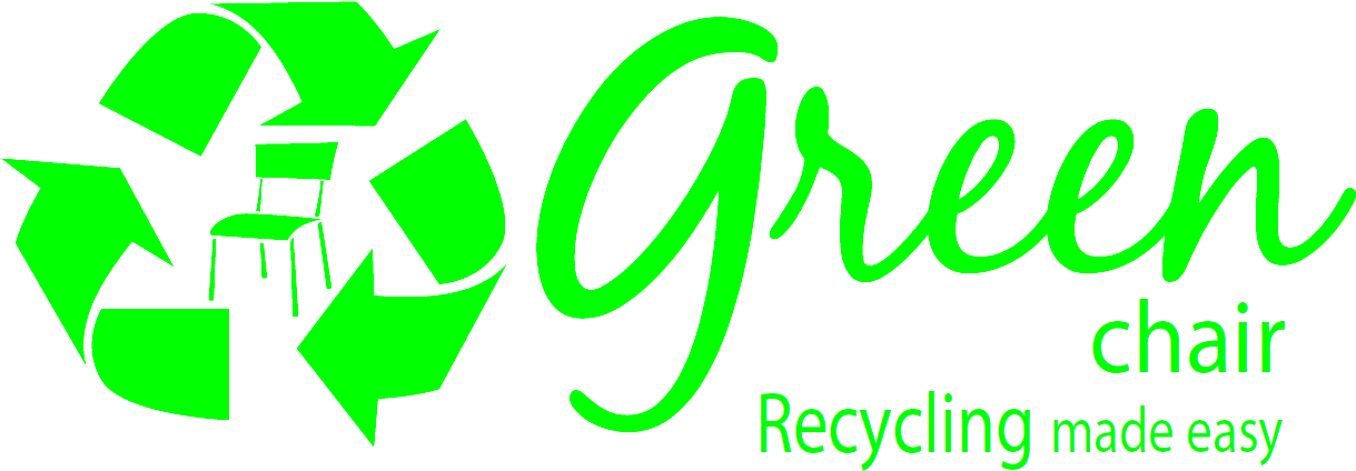 Green Chair Recycling - Green Chair Recycling Logo (1346x565), Png Download