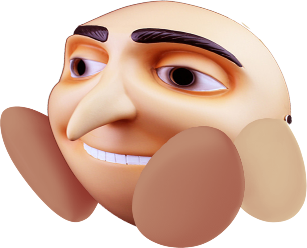 Succ Transparent Kirby - Cursed Gru (995x803), Png Download