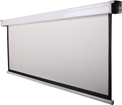 Motorized Projection Screen - Wall Mounted Projector Screen (460x370), Png Download