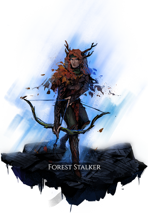 Forest Stalker - Illustration (500x721), Png Download