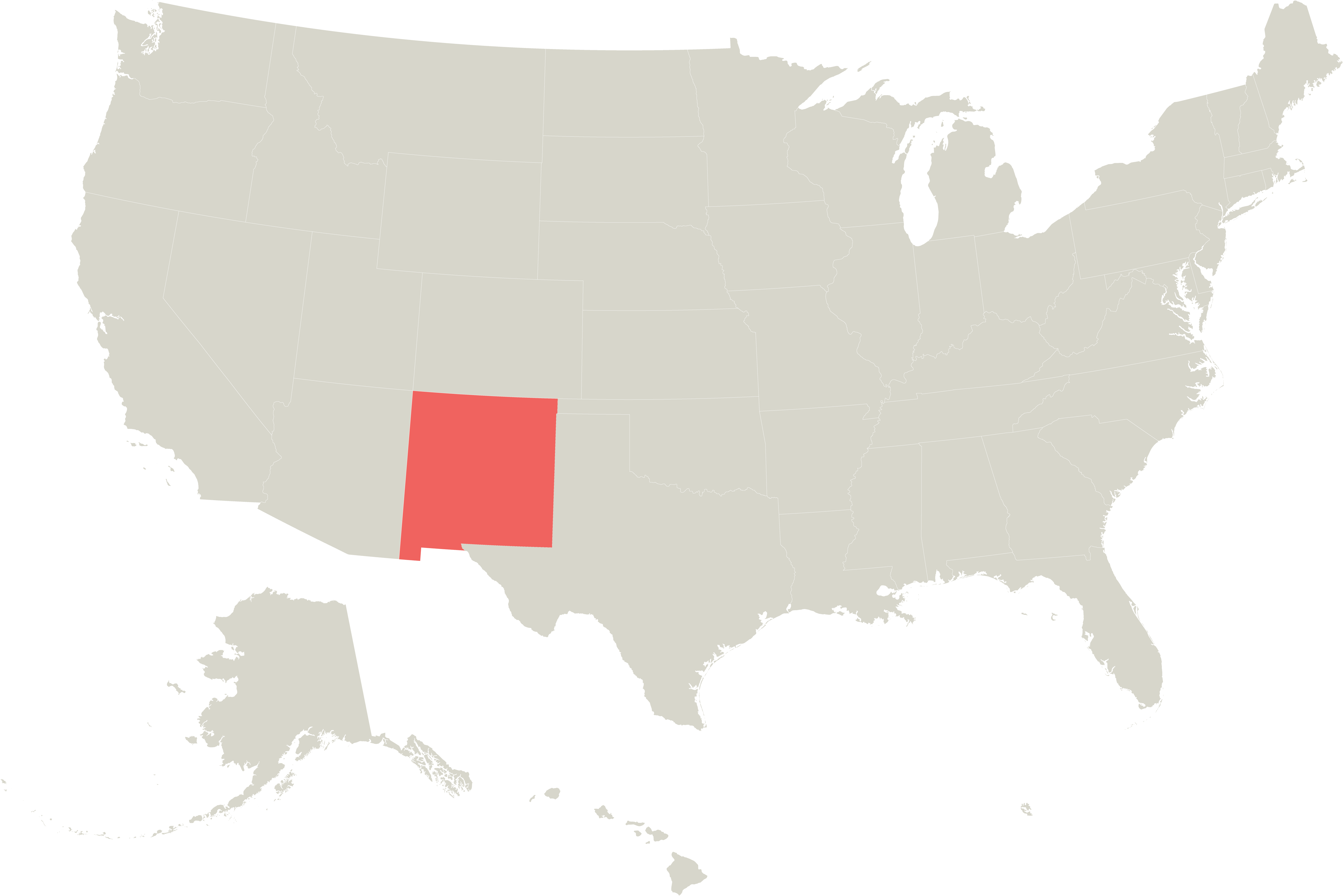 There Is A Reason We Are Called The 'land Of Enchantment' - Map (6461x4312), Png Download