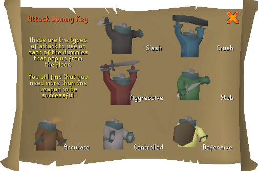 Dummy Room Attack Styles - Runescape (504x334), Png Download