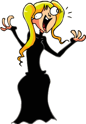 Picture Black And White Stalk Clipart Stalking - Cartoon (306x431), Png Download