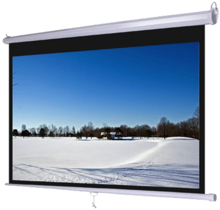 Cinema Choice 106" Matte White Manual Screen - شاشة بروجكتر (480x480), Png Download