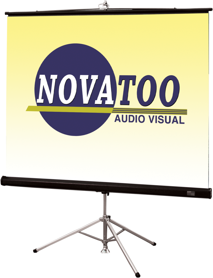 Tripod Without Projector - Draper Diplomat/r Black 4:3 Ntsc/pal Video Format Projection (870x1024), Png Download