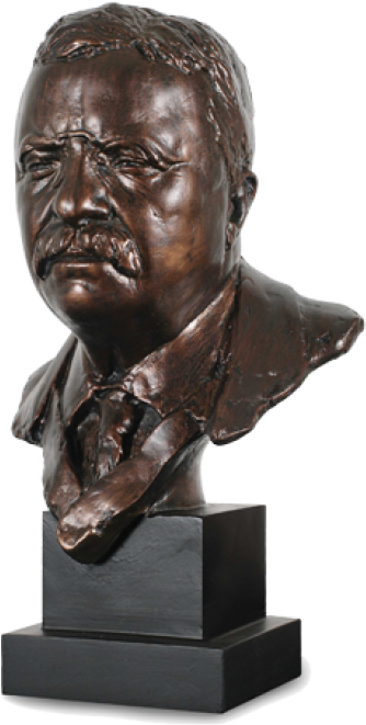 President Theodore Roosevelt Bust - Theodore Roosevelt Bust (700x700), Png Download