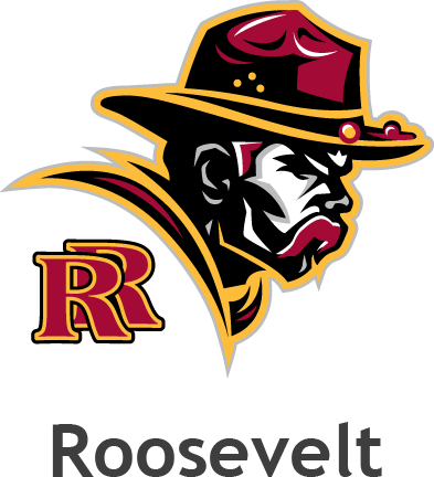 Roosevelt High School Logo - Roosevelt High School Sioux Falls Sd Logo (393x432), Png Download