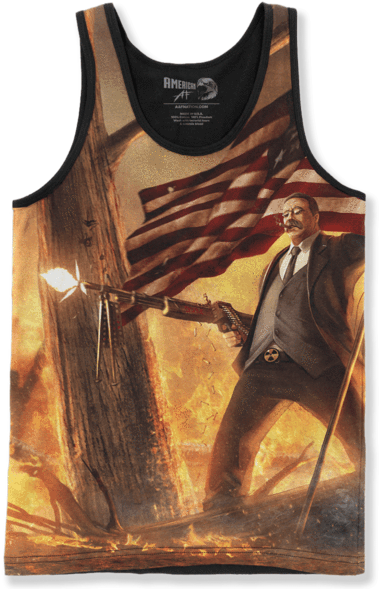Teddy Roosevelt Vs Bigfoot Zoom - Teddy Roosevelt Bigfoot (600x600), Png Download