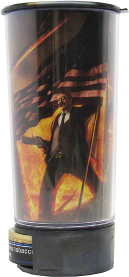 Teddy Roosevelt Spit Bud - Teddy Roosevelt Spit Bud Portable Spittoon With Can (401x600), Png Download