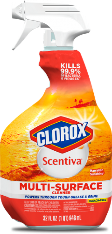 3 Pk. Clorox Scentiva Multi Surface Cleaner, Spray (360x750), Png Download
