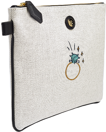 Domino Medium Zip Top Pouch Angle - Coin Purse (760x500), Png Download