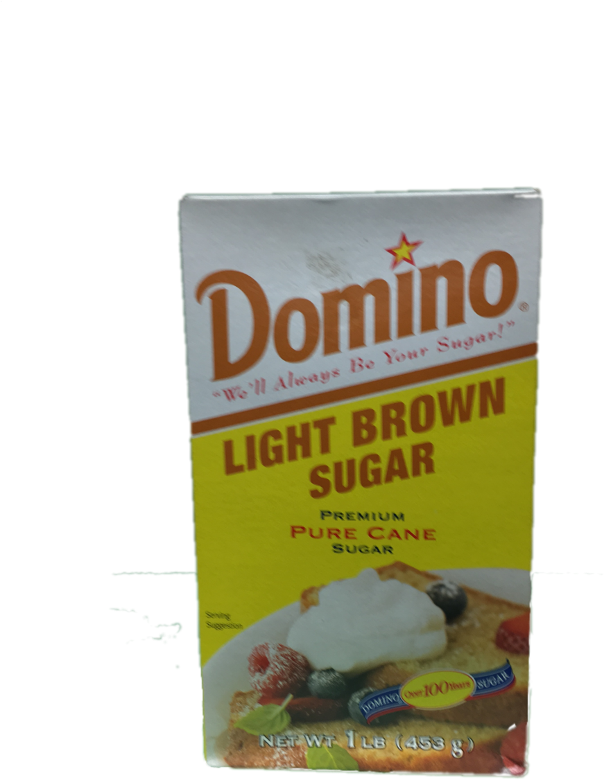 Domino Light Brown Sugar 1 Lb (1000x1333), Png Download