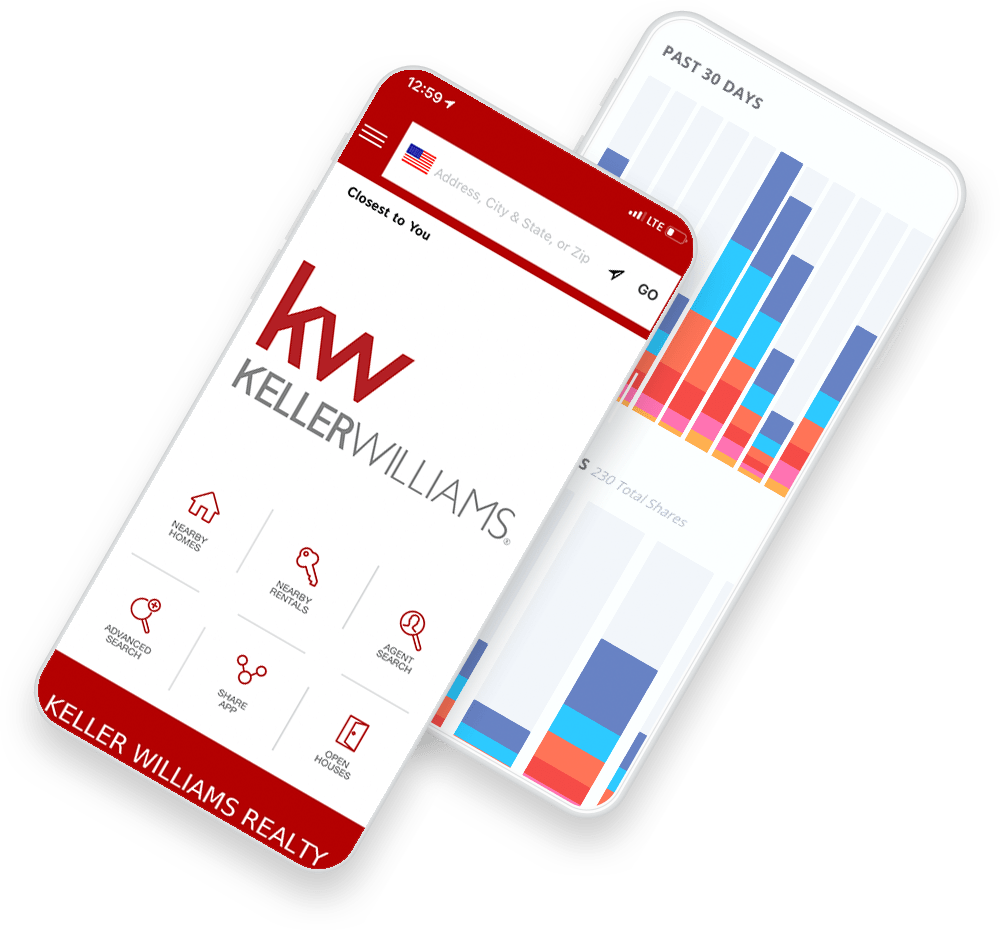 Keller Williams Realty Mobile Search App - Marketing (1000x930), Png Download