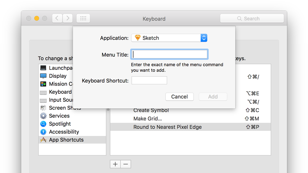 Create Custom Sketch Keyboard Shortcut - Sketch App Distribute Horizontally Shortcut (1000x563), Png Download