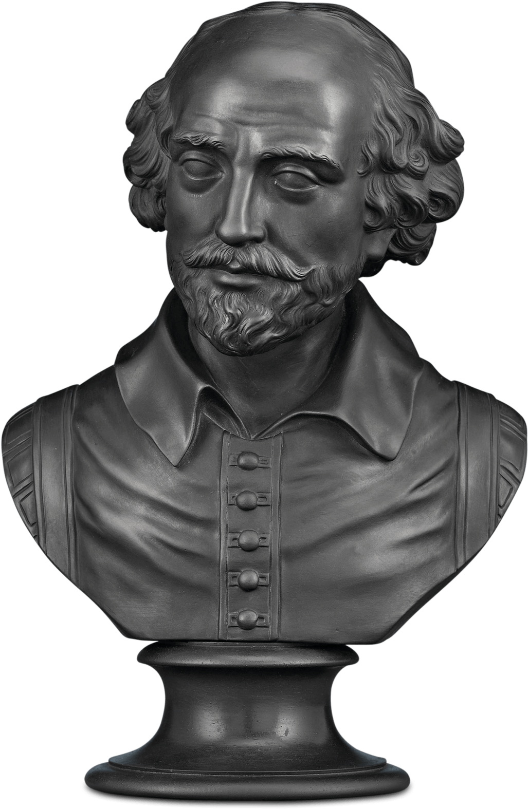 Wedgwood Pays Tribute To The Bard Of Avon In This Black - William Shakespeare Statue Png (1750x1750), Png Download