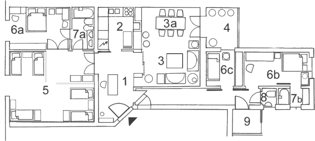 Http - //www - 12monkeyshostel - Com/images/blueprint - Floor Plan (673x308), Png Download
