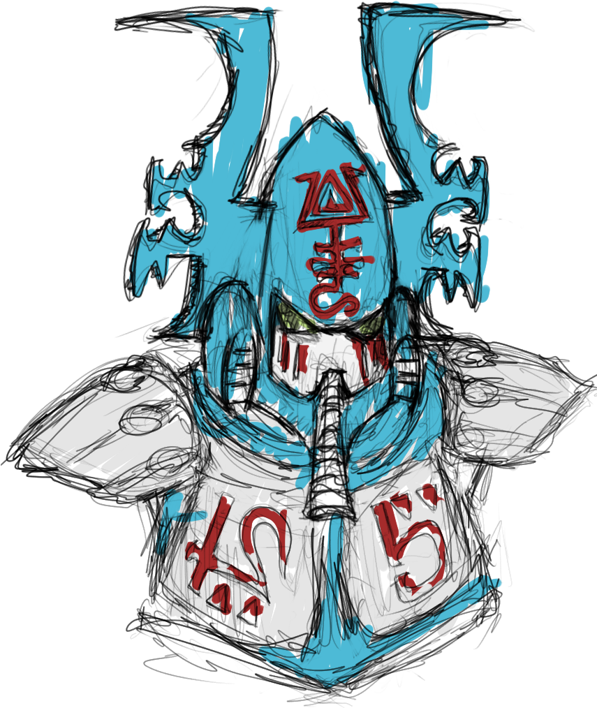 Dramledhas Bust - Eldar (854x1281), Png Download
