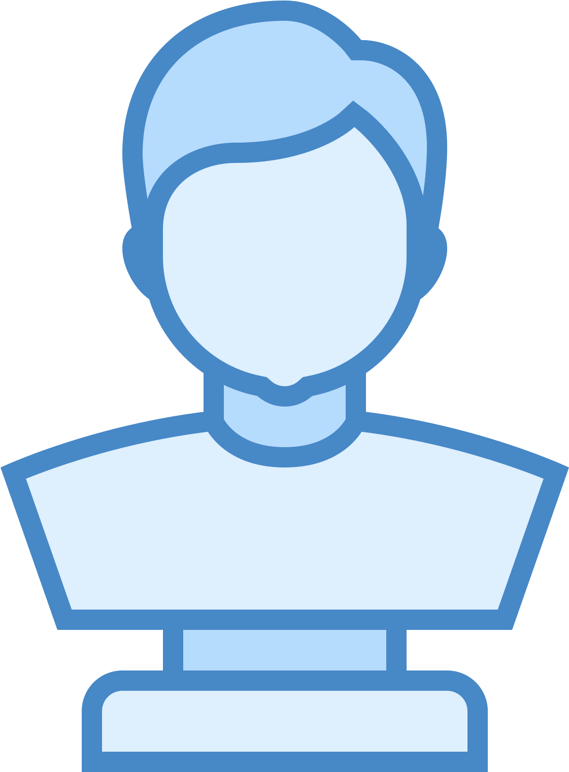 It Looks Like A Small Sculpture Or A Statue - Transfer Icon Blue (1600x1600), Png Download