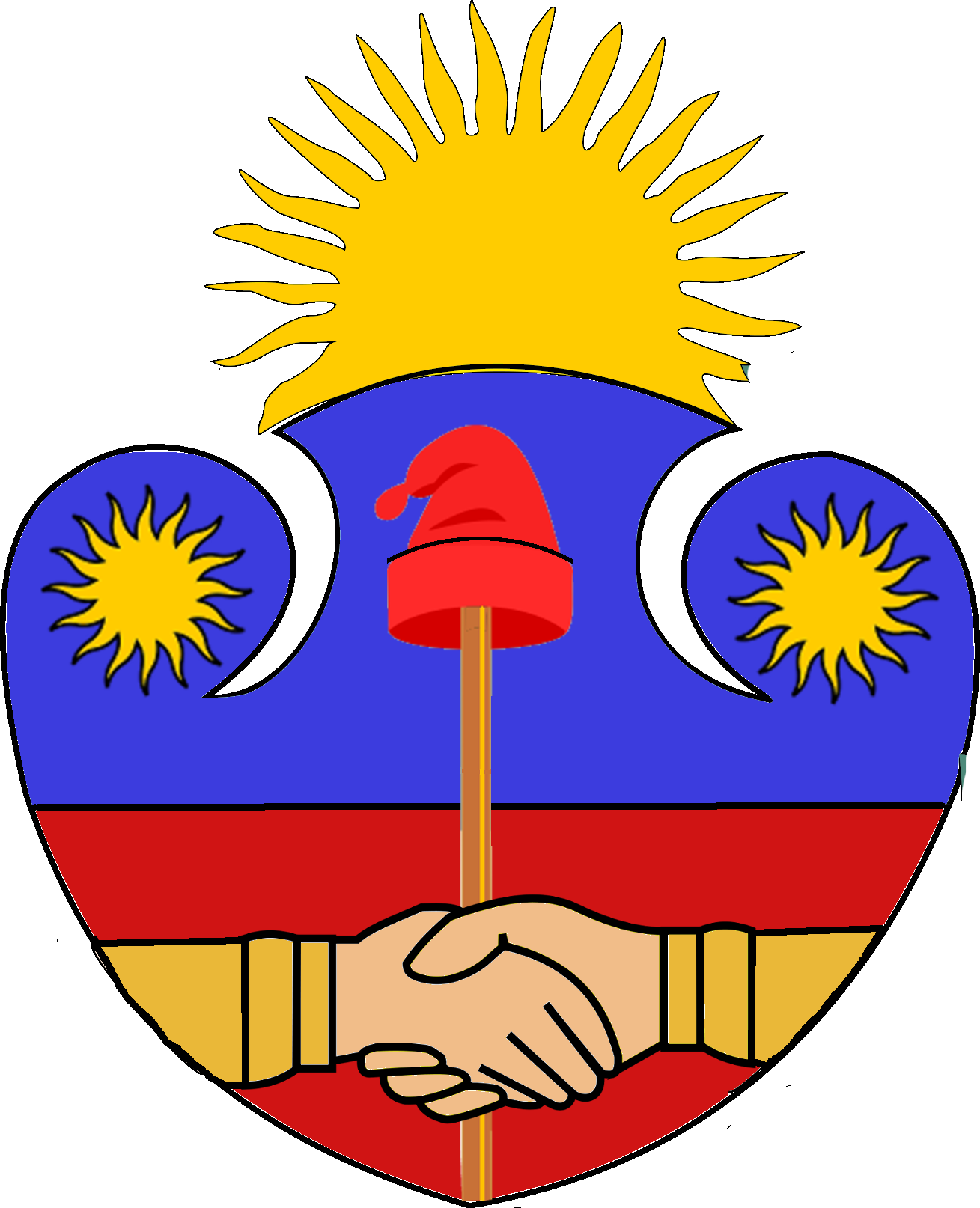 Coat Of Arms Louisiana Republic - Méricourt, Pas-de-calais (1309x1614), Png Download