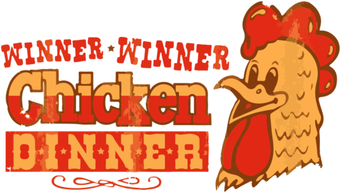 Winner Winner Chicken Dinner Png Image Black And White - Winner Winner Chicken Dinner Transparent (500x500), Png Download