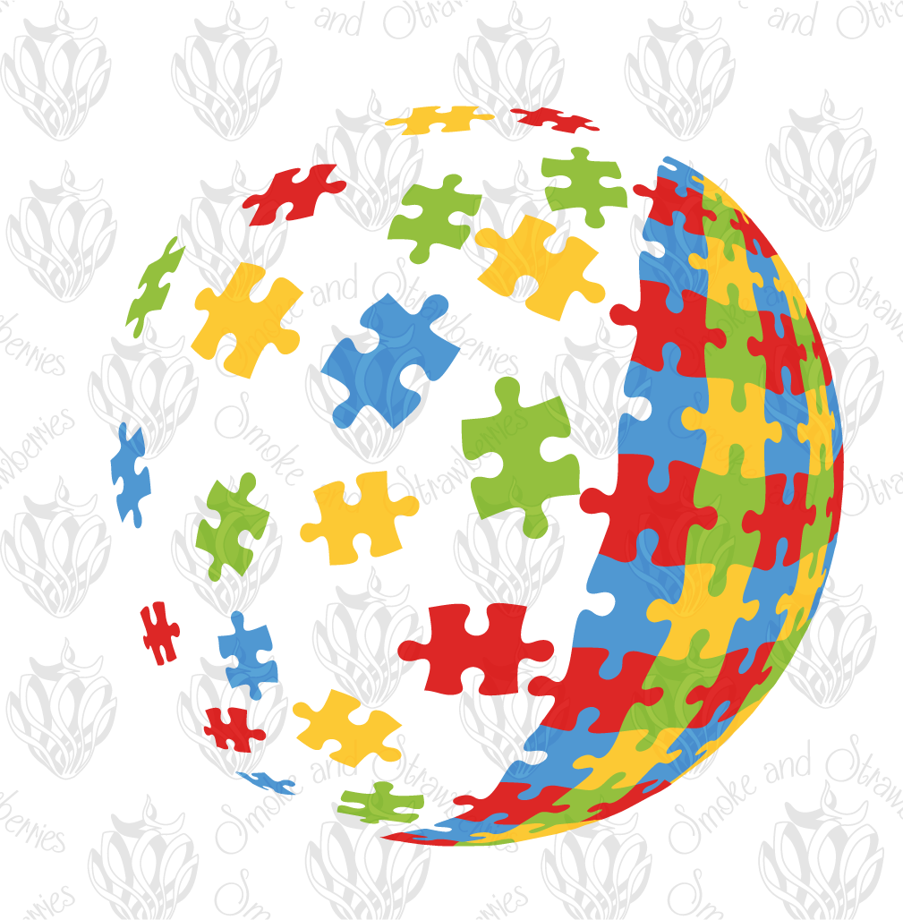 Autism Awareness Puzzle Ball - Father (1009x1028), Png Download