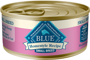Blue Buffalo Blue Homestyle Recipe® Chicken Dinner - Blue Buffalo Small Breed Canned Food (376x505), Png Download