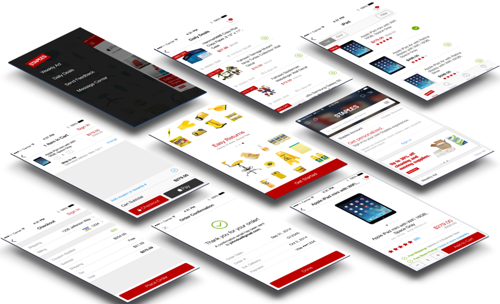 Staples Ios (1000x609), Png Download