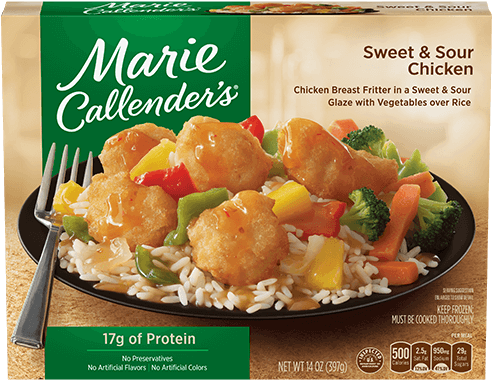 Sweet & Sour Chicken - Marie Callender's Country Fried Chicken And Mashed (500x500), Png Download