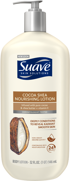 [smoothing Cocoa Butter And Shea Body Lotion 32oz, - Suave Advanced Therapy Lotion (767x767), Png Download