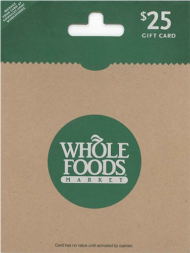 Whole Foods Market Gift Card (470x500), Png Download