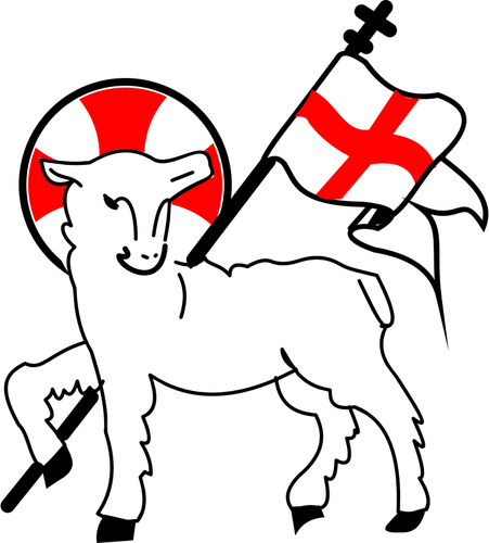 Cross Clipart Lamb - Lamb Of God Png (451x500), Png Download