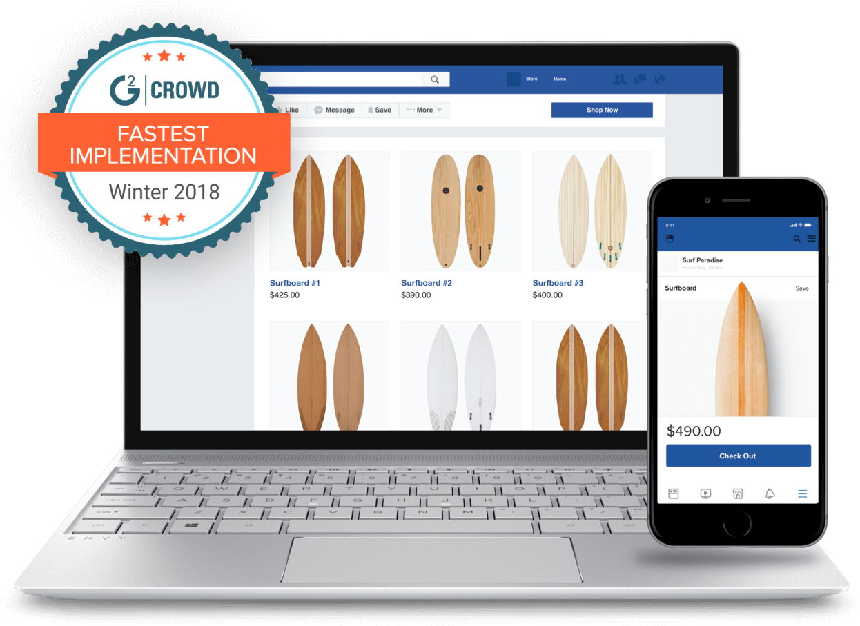 Start Your Own Facebook Store In Minutes, Not Hours - Facebook Store (1262x914), Png Download