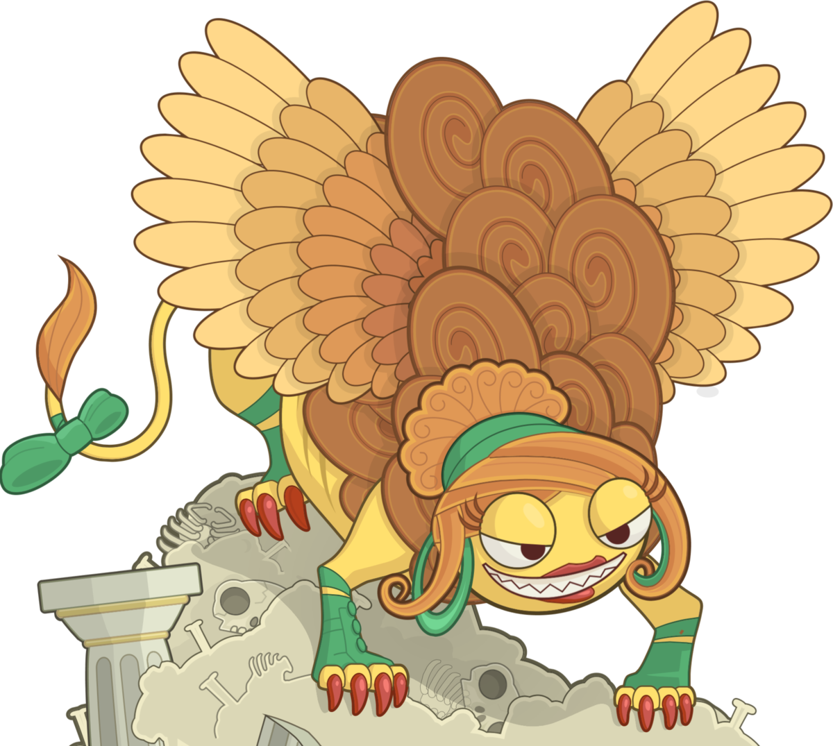 Poptropica Sphinx (1200x1075), Png Download
