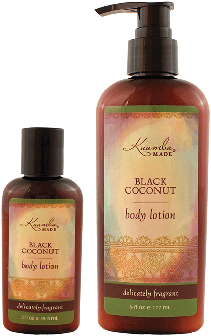 Black Coconut Vegan Body Lotion - Water Lily Body Lotion From Kuumba Made - 6 Ounce Bottle (683x700), Png Download