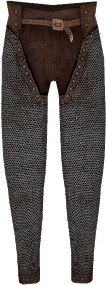 Chainmail Greaves - Polka Dot (265x581), Png Download