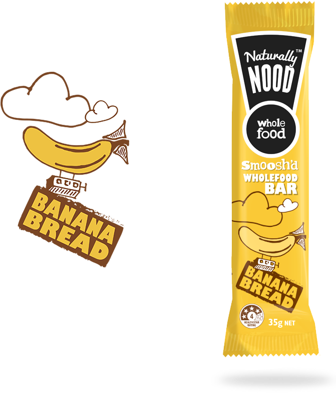 Banana Bread - Naturally Nood Bar Berry Licious 4pk (680x800), Png Download
