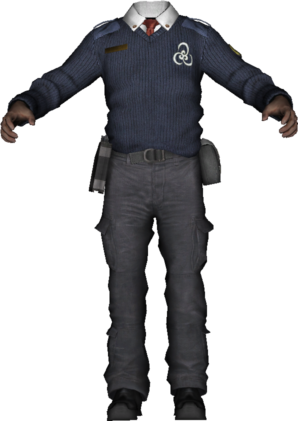 Colossus Security Guard Body Model Boii - Black Ops 2 Security (619x912), Png Download