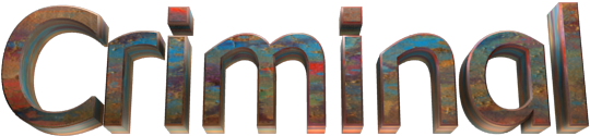 Make 3d Text Logo - Criminal Editor Png Text (578x289), Png Download