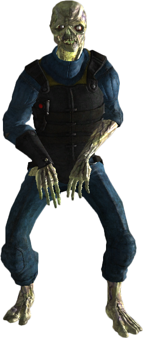 Vault Security Officer - Fallout 3 Security Guard (300x700), Png Download