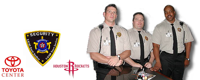 5 Star Security Officers Are State Licensed And Background - Houston Rockets (940x430), Png Download