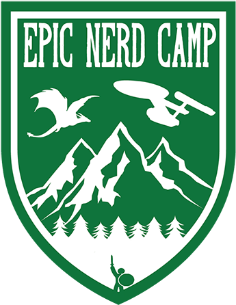 For A One Of A Kind Adult Camping/convention Hybrid, - Epic Nerd Camp Logo (350x454), Png Download