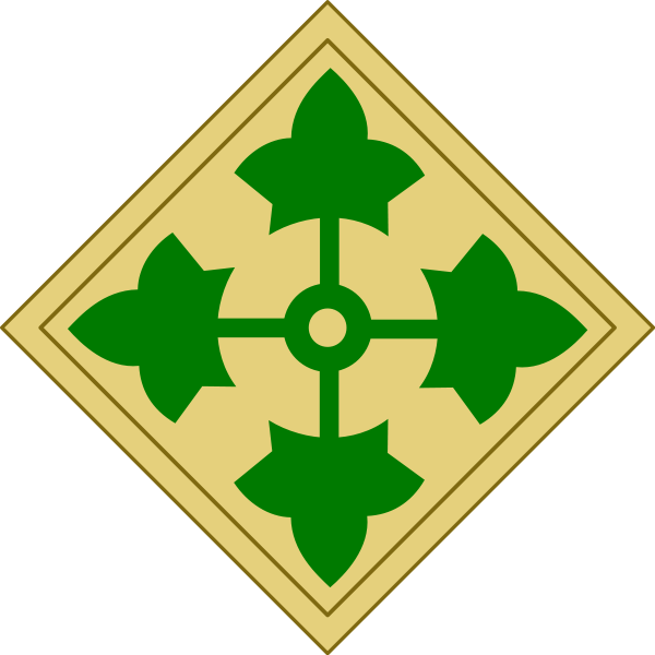 4th Infantry Division Ssi - Fourth Infantry Division (600x600), Png Download
