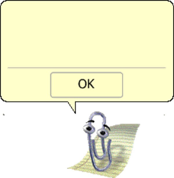 Copy Discord Cmd - Microsoft Office Clippy Parody (600x614), Png Download