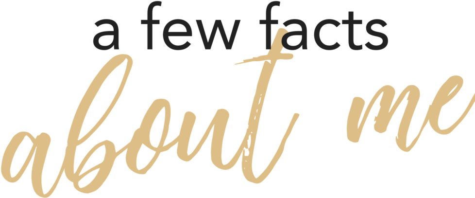 A Few Facts About Me - Calligraphy (1000x409), Png Download