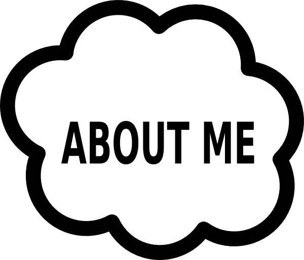 Png Black And White Stock About Cloud Clip Art At Clker - Me Clip Art (600x514), Png Download