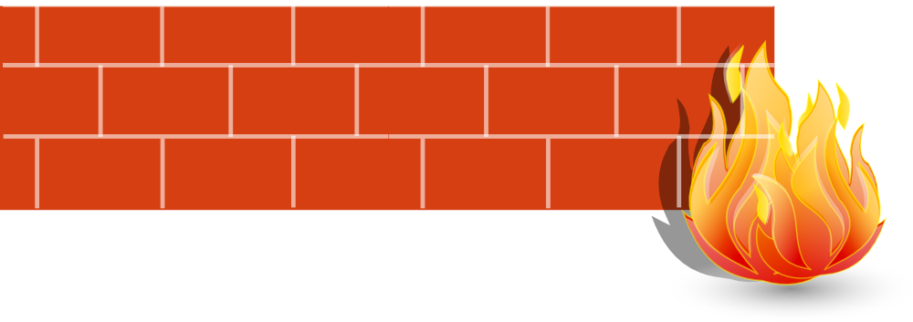 This Graphics Is Firewall 2d About Brick, Computer, - Firewall Clipart (800x283), Png Download